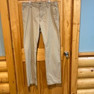 Old Navy men’s chino pants, size 32x34, two pairs, tan.